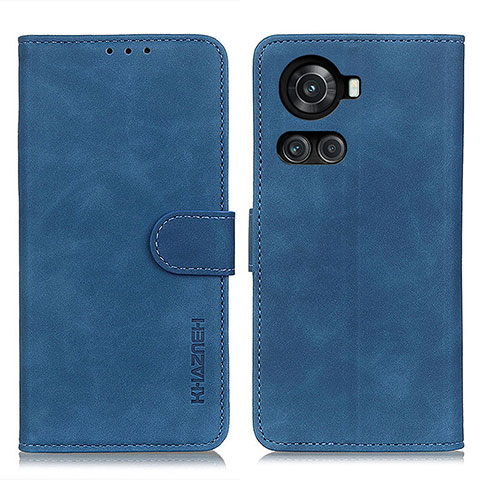 Custodia Portafoglio In Pelle Cover con Supporto K03Z per OnePlus 10R 5G Blu