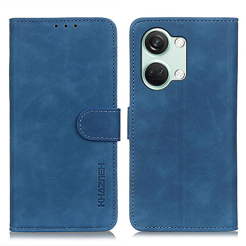 Custodia Portafoglio In Pelle Cover con Supporto K03Z per OnePlus Nord 3 5G Blu