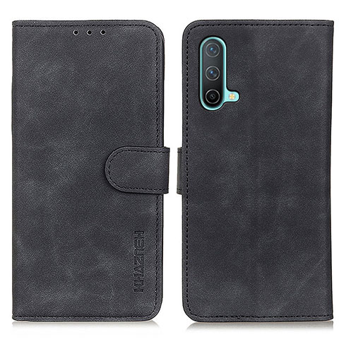 Custodia Portafoglio In Pelle Cover con Supporto K03Z per OnePlus Nord CE 5G Nero