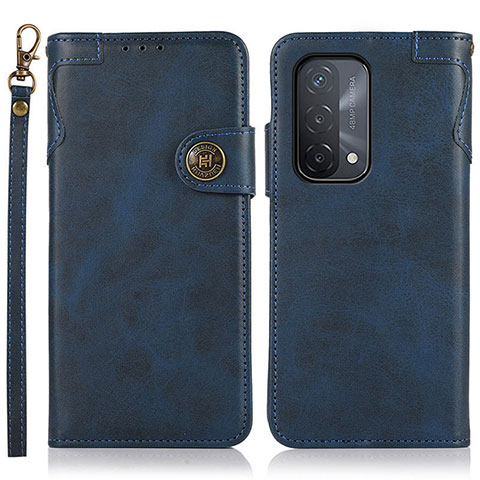 Custodia Portafoglio In Pelle Cover con Supporto K03Z per Oppo A93 5G Blu