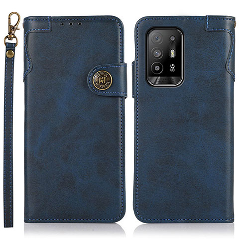 Custodia Portafoglio In Pelle Cover con Supporto K03Z per Oppo A94 5G Blu