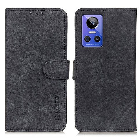 Custodia Portafoglio In Pelle Cover con Supporto K03Z per Realme GT Neo3 5G Nero