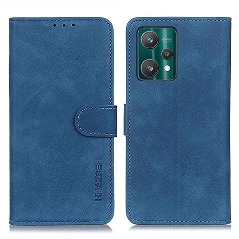 Custodia Portafoglio In Pelle Cover con Supporto K03Z per Realme Q5 5G Blu