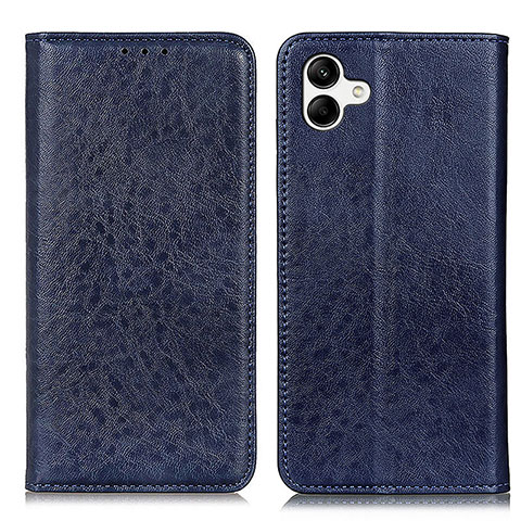 Custodia Portafoglio In Pelle Cover con Supporto K03Z per Samsung Galaxy F04 Blu