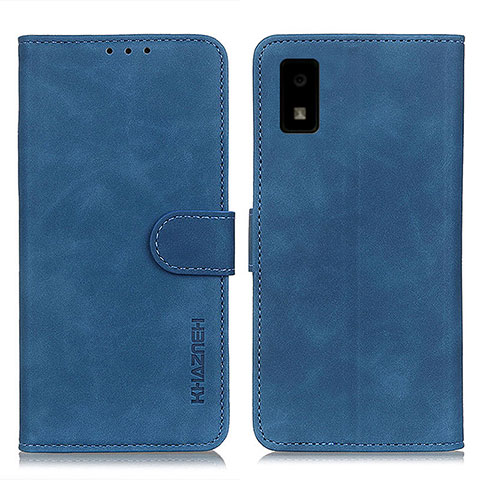 Custodia Portafoglio In Pelle Cover con Supporto K03Z per Sharp Aquos wish2 Blu