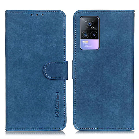 Custodia Portafoglio In Pelle Cover con Supporto K03Z per Vivo Y73 (2021) Blu