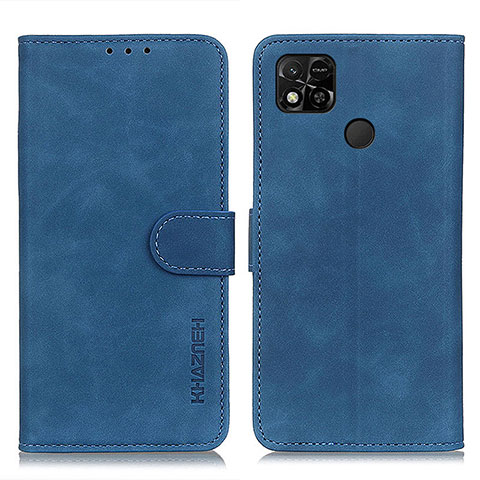 Custodia Portafoglio In Pelle Cover con Supporto K03Z per Xiaomi POCO C3 Blu