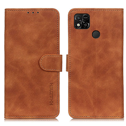 Custodia Portafoglio In Pelle Cover con Supporto K03Z per Xiaomi POCO C31 Marrone