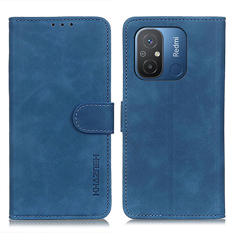Custodia Portafoglio In Pelle Cover con Supporto K03Z per Xiaomi Poco C55 Blu