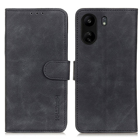 Custodia Portafoglio In Pelle Cover con Supporto K03Z per Xiaomi Poco C65 Nero