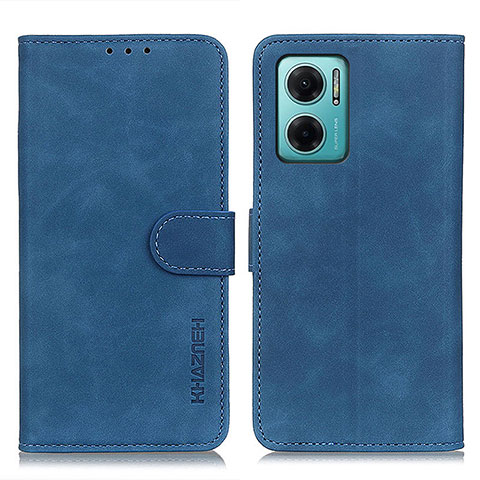 Custodia Portafoglio In Pelle Cover con Supporto K03Z per Xiaomi Redmi 10 Prime Plus 5G Blu