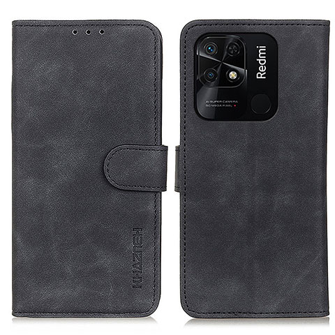 Custodia Portafoglio In Pelle Cover con Supporto K03Z per Xiaomi Redmi 10C 4G Nero