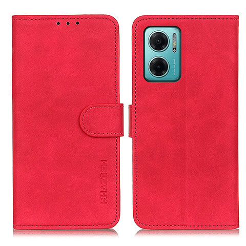 Custodia Portafoglio In Pelle Cover con Supporto K03Z per Xiaomi Redmi 11 Prime 5G Rosso