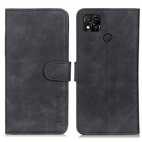 Custodia Portafoglio In Pelle Cover con Supporto K03Z per Xiaomi Redmi 9 Activ Nero