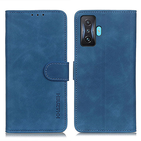 Custodia Portafoglio In Pelle Cover con Supporto K03Z per Xiaomi Redmi K50 Gaming 5G Blu