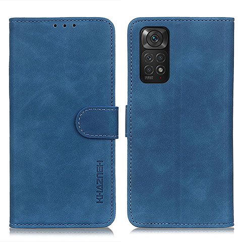 Custodia Portafoglio In Pelle Cover con Supporto K03Z per Xiaomi Redmi Note 11 4G (2022) Blu