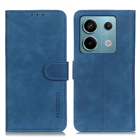 Custodia Portafoglio In Pelle Cover con Supporto K03Z per Xiaomi Redmi Note 13 Pro 5G Blu