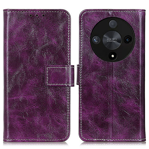 Custodia Portafoglio In Pelle Cover con Supporto K04Z per Huawei Honor Magic6 Lite 5G Viola