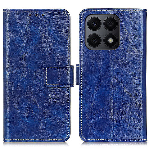 Custodia Portafoglio In Pelle Cover con Supporto K04Z per Huawei Honor X8a 4G Blu