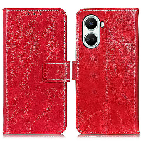 Custodia Portafoglio In Pelle Cover con Supporto K04Z per Huawei Nova 10 SE Rosso