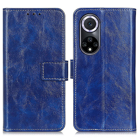 Custodia Portafoglio In Pelle Cover con Supporto K04Z per Huawei Nova 9 Blu