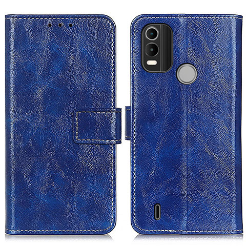 Custodia Portafoglio In Pelle Cover con Supporto K04Z per Nokia G11 Plus Blu