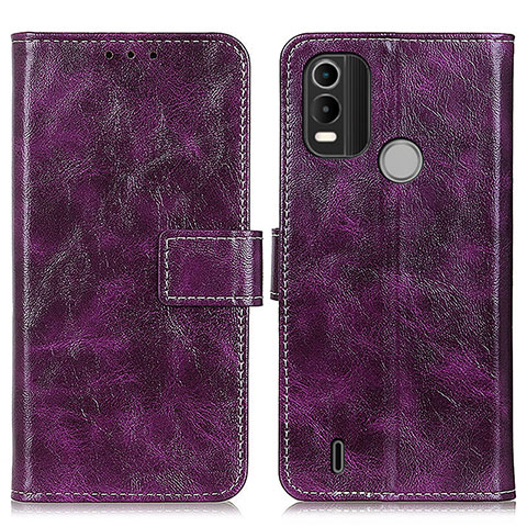 Custodia Portafoglio In Pelle Cover con Supporto K04Z per Nokia G11 Plus Viola