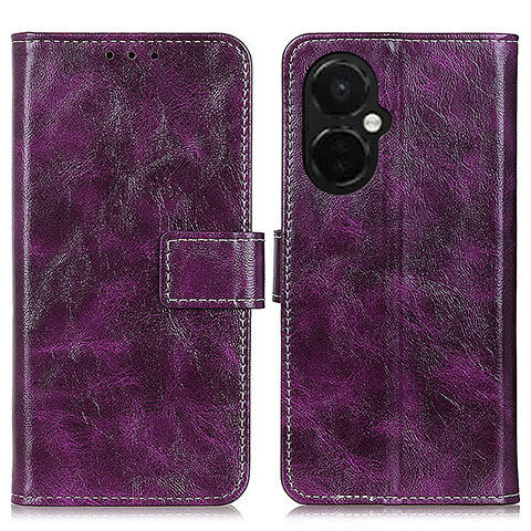 Custodia Portafoglio In Pelle Cover con Supporto K04Z per OnePlus Nord CE 3 Lite 5G Viola