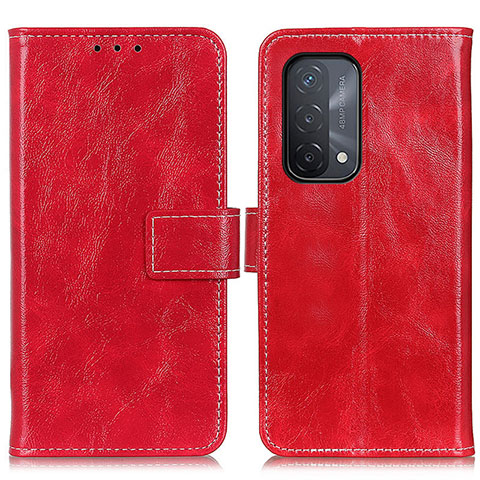 Custodia Portafoglio In Pelle Cover con Supporto K04Z per OnePlus Nord N200 5G Rosso