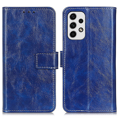Custodia Portafoglio In Pelle Cover con Supporto K04Z per Samsung Galaxy A23 4G Blu