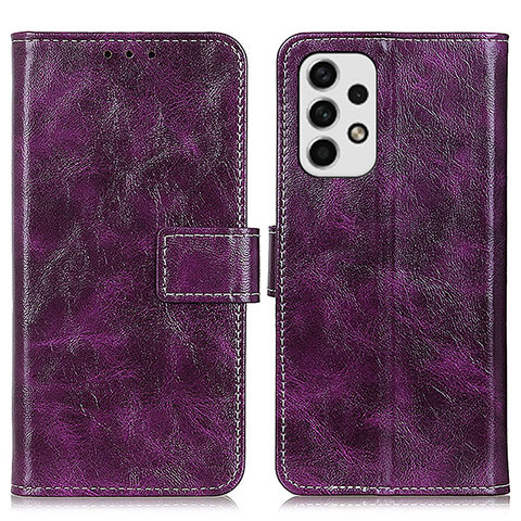 Custodia Portafoglio In Pelle Cover con Supporto K04Z per Samsung Galaxy A23 4G Viola