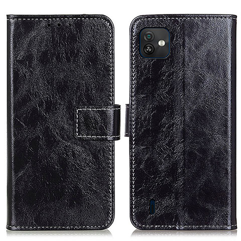 Custodia Portafoglio In Pelle Cover con Supporto K04Z per Wiko Y82 Nero