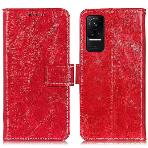 Custodia Portafoglio In Pelle Cover con Supporto K04Z per Xiaomi Civi 1S 5G Rosso