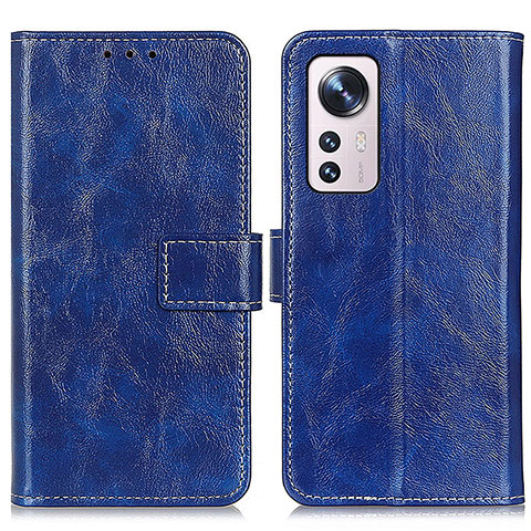 Custodia Portafoglio In Pelle Cover con Supporto K04Z per Xiaomi Mi 12 Lite 5G Blu