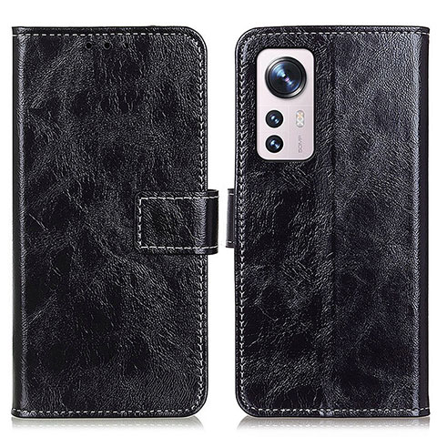 Custodia Portafoglio In Pelle Cover con Supporto K04Z per Xiaomi Mi 12 Lite 5G Nero