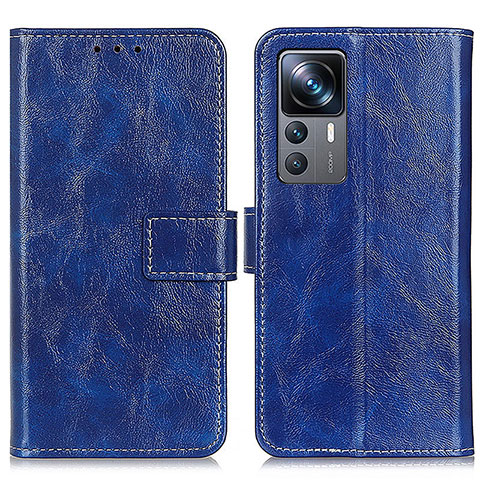 Custodia Portafoglio In Pelle Cover con Supporto K04Z per Xiaomi Mi 12T 5G Blu