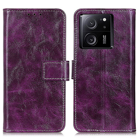 Custodia Portafoglio In Pelle Cover con Supporto K04Z per Xiaomi Mi 13T 5G Viola