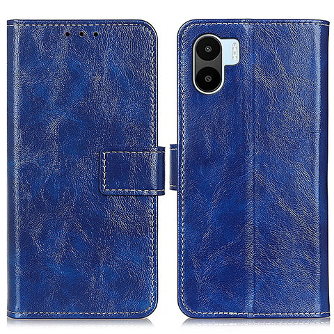 Custodia Portafoglio In Pelle Cover con Supporto K04Z per Xiaomi Poco C51 Blu