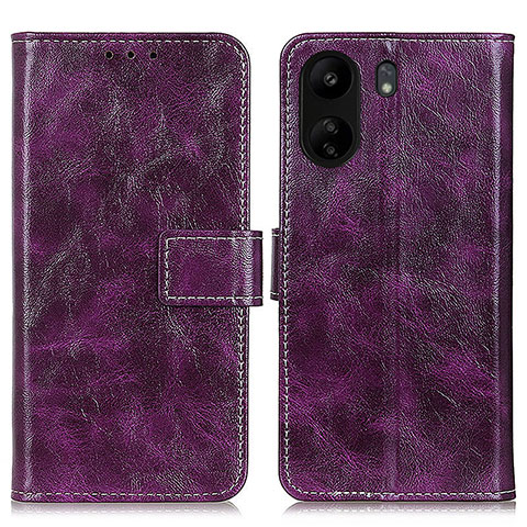 Custodia Portafoglio In Pelle Cover con Supporto K04Z per Xiaomi Poco C65 Viola