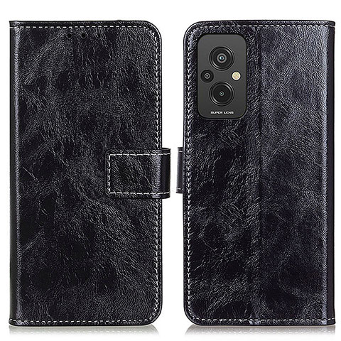 Custodia Portafoglio In Pelle Cover con Supporto K04Z per Xiaomi Redmi 11 Prime 4G Nero