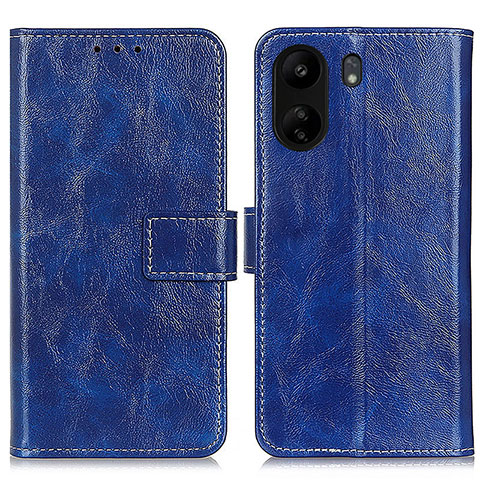 Custodia Portafoglio In Pelle Cover con Supporto K04Z per Xiaomi Redmi 13C Blu