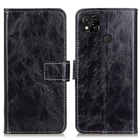 Custodia Portafoglio In Pelle Cover con Supporto K04Z per Xiaomi Redmi 9 Activ Nero