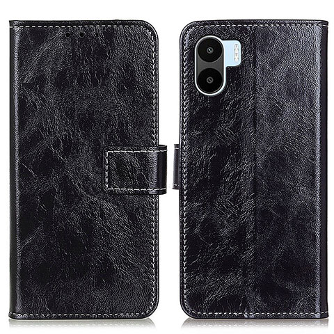 Custodia Portafoglio In Pelle Cover con Supporto K04Z per Xiaomi Redmi A1 Nero