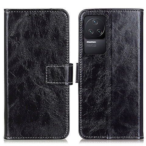 Custodia Portafoglio In Pelle Cover con Supporto K04Z per Xiaomi Redmi K50 Pro 5G Nero