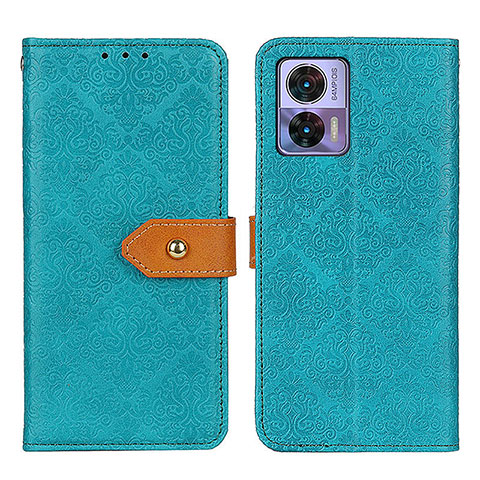 Custodia Portafoglio In Pelle Cover con Supporto K05Z per Motorola Moto Edge 30 Neo 5G Verde