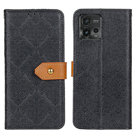 Custodia Portafoglio In Pelle Cover con Supporto K05Z per Motorola Moto G72 Nero