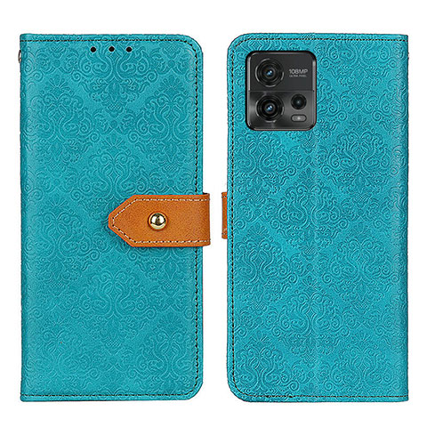 Custodia Portafoglio In Pelle Cover con Supporto K05Z per Motorola Moto G72 Verde