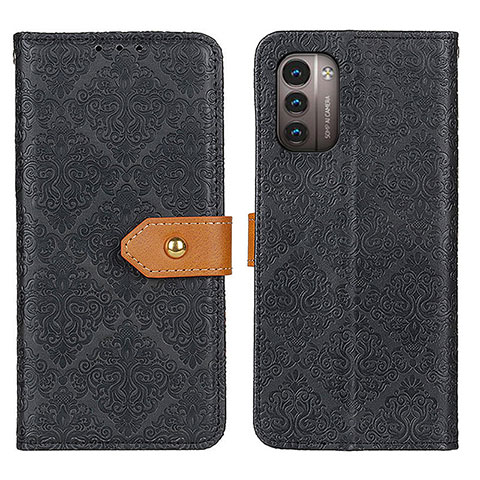 Custodia Portafoglio In Pelle Cover con Supporto K05Z per Nokia G11 Nero