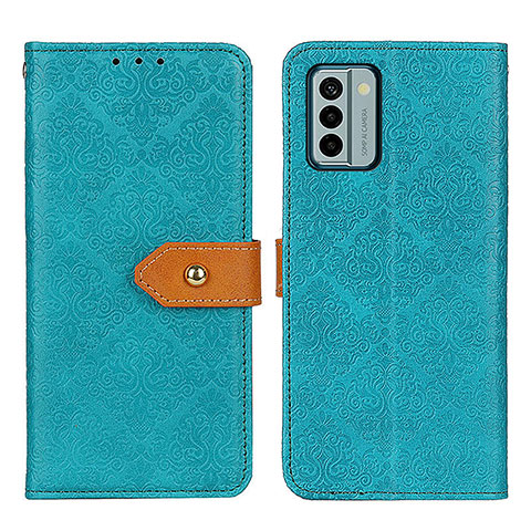 Custodia Portafoglio In Pelle Cover con Supporto K05Z per Nokia G22 Verde