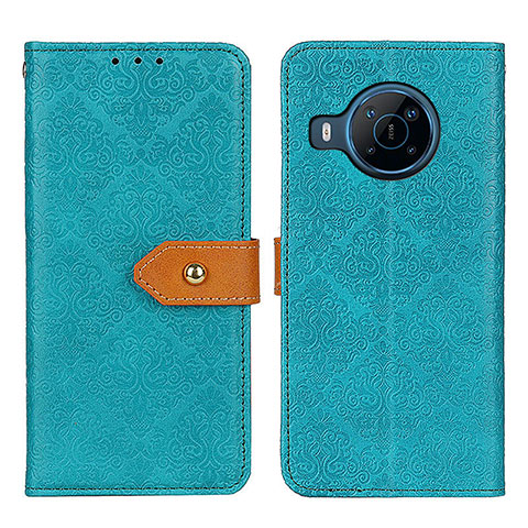 Custodia Portafoglio In Pelle Cover con Supporto K05Z per Nokia X100 5G Verde